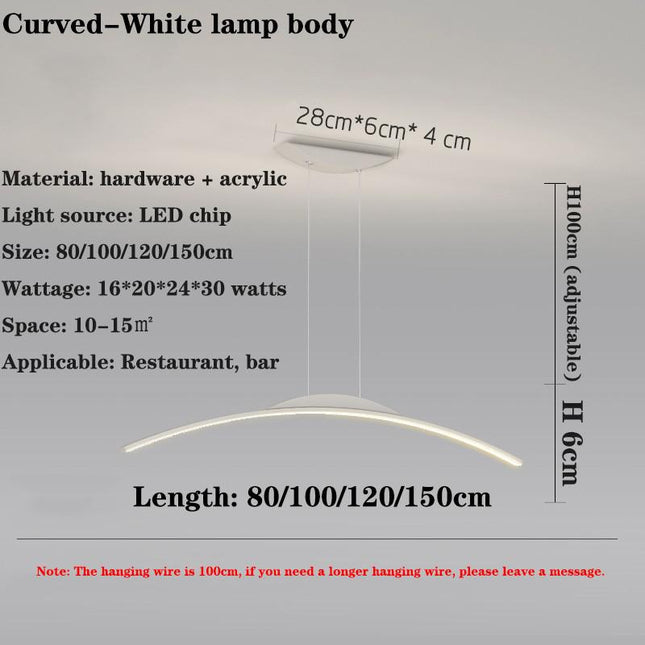 ChandelierDecor - LED Long Chandelier for Dining Room, Kitchen