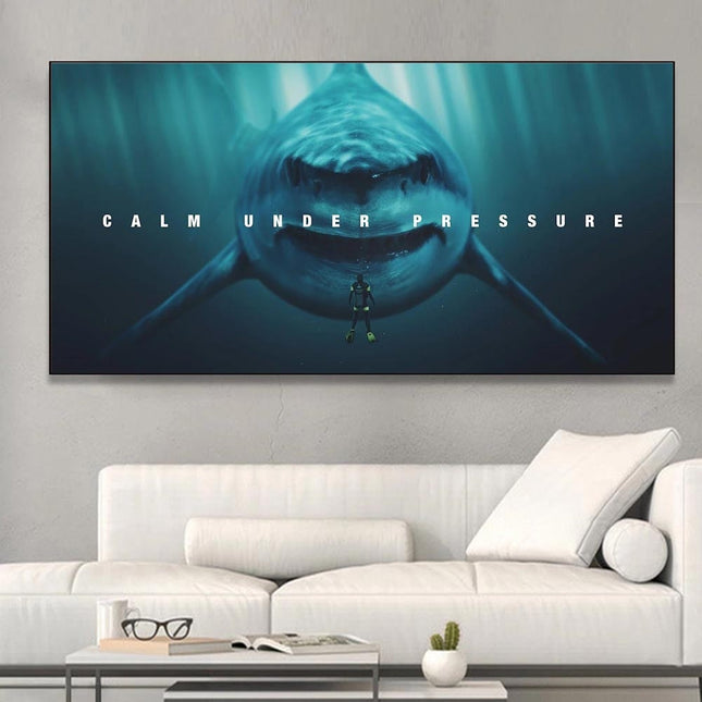 ChandelierDecor - Large Size Animal Shark Canvas Wall Art