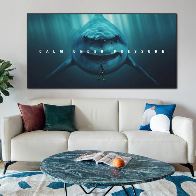 ChandelierDecor - Large Size Animal Shark Canvas Wall Art
