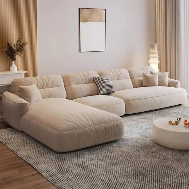 ChandelierDecor-Lazy Modern Sectional Sofa – Para Lounge Velvet Seating