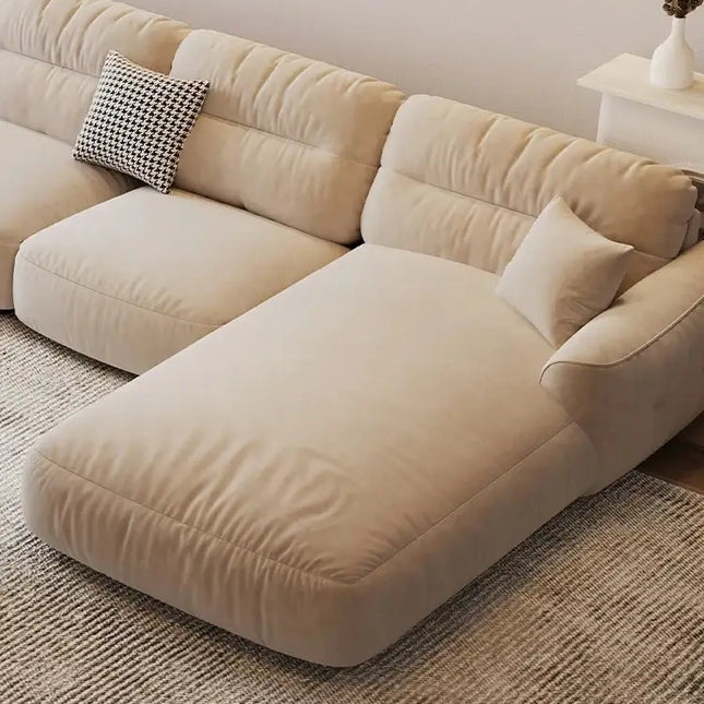 ChandelierDecor-Lazy Modern Sectional Sofa – Para Lounge Velvet Seating