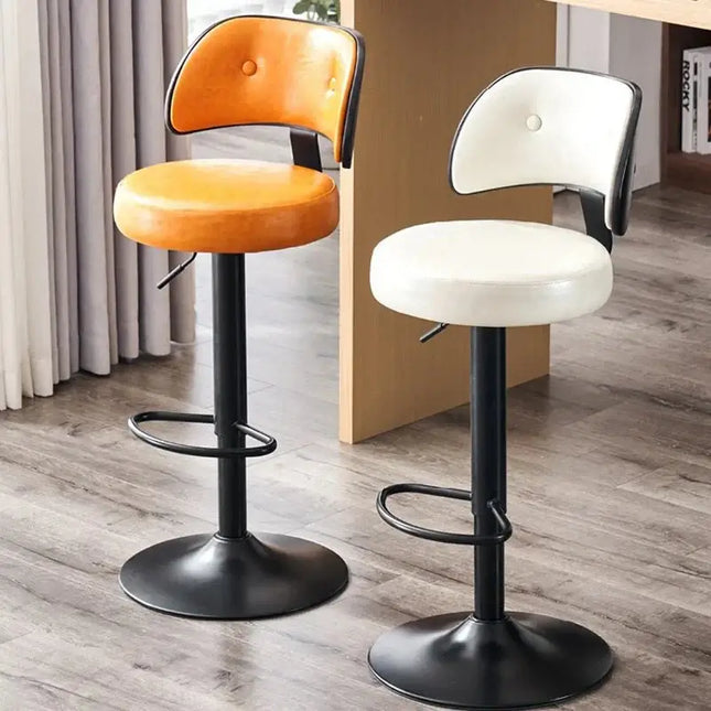 ChandelierDecor-Leather Bar Chair – Kitchen Island • Dining Room