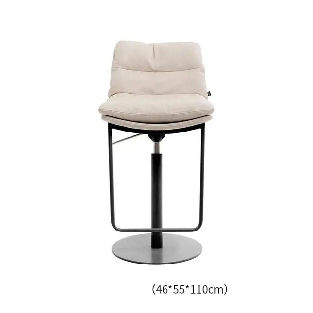 ChandelierDecor - Leather Bar Stool – Swivel, Adjustable