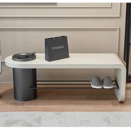 Leather Shoe Stool Bench – Synthetic Leather-Benches