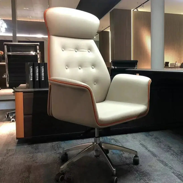 ChandelierDecor-Leather Recliner Chair – Reclining, Swivel, Adjustable • Office