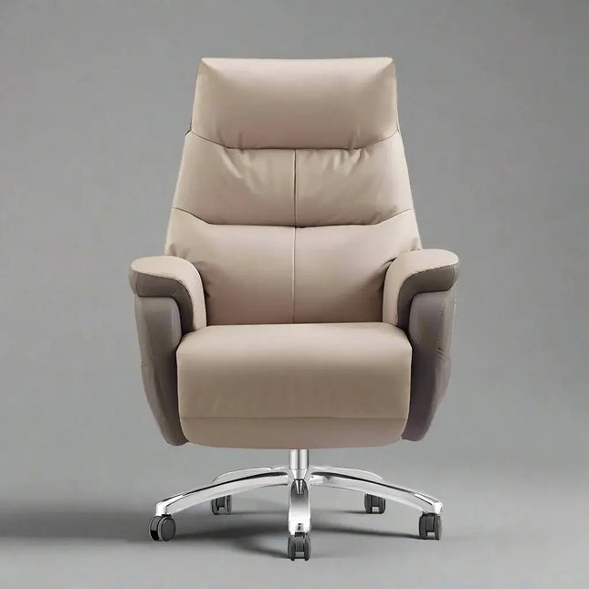 ChandelierDecor-Leather Recliner Chair – Reclining, Swivel, Footrest • Office