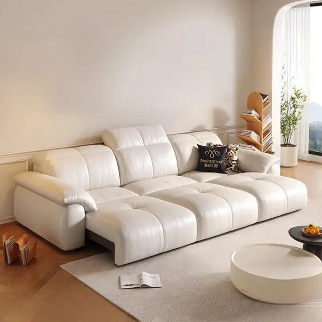 ChandelierDecor - Leather Sectional Sofa – Reclining, Remote Control