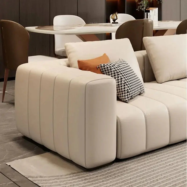 ChandelierDecor - Leather Sectional Sofa – Sleeper