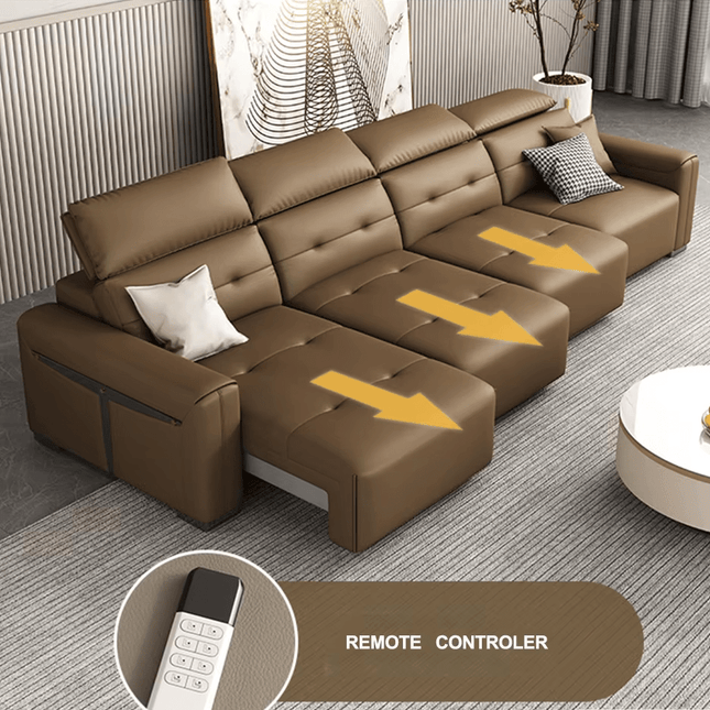 ChandelierDecor - Leather Sofa Bed