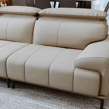 ChandelierDecor-Leather Sofa Set