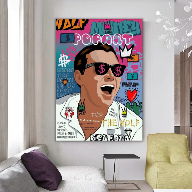 ChandelierDecor - Leonardo DiCaprio Belford Canvas Wall Art