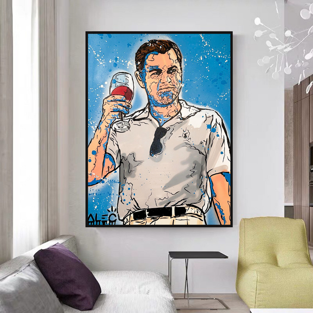 ChandelierDecor - Leonardo DiCaprio: Wolf of Wall Street Canvas Art