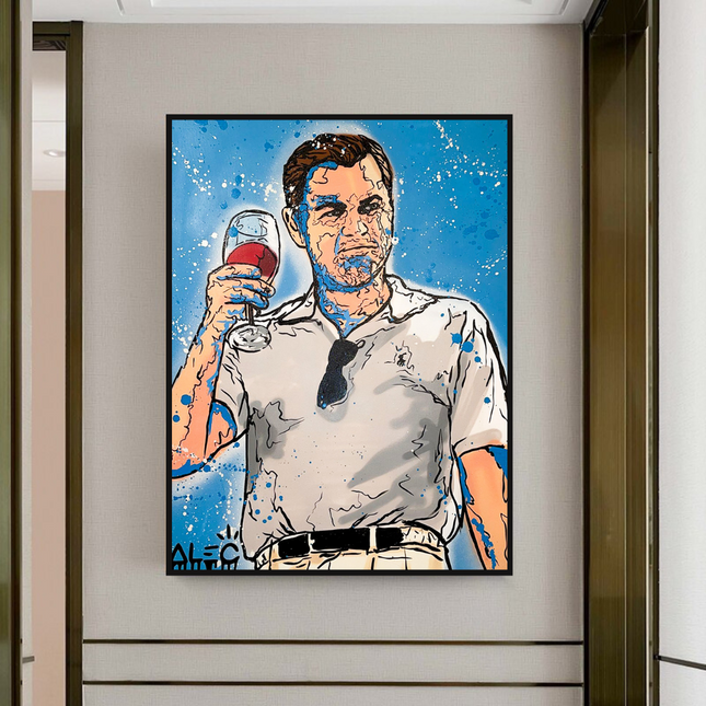 ChandelierDecor - Leonardo DiCaprio: Wolf of Wall Street Canvas Art