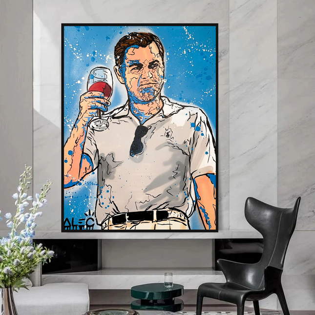 ChandelierDecor - Leonardo DiCaprio: Wolf of Wall Street Canvas Art