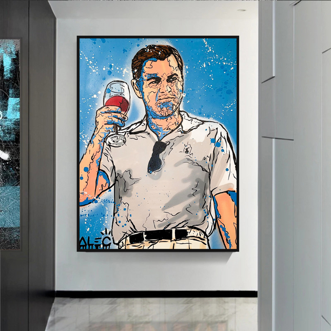 ChandelierDecor - Leonardo DiCaprio: Wolf of Wall Street Canvas Art