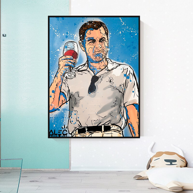 ChandelierDecor - Leonardo DiCaprio: Wolf of Wall Street Canvas Art