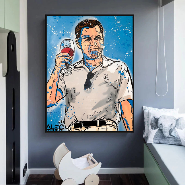 ChandelierDecor - Leonardo DiCaprio: Wolf of Wall Street Canvas Art