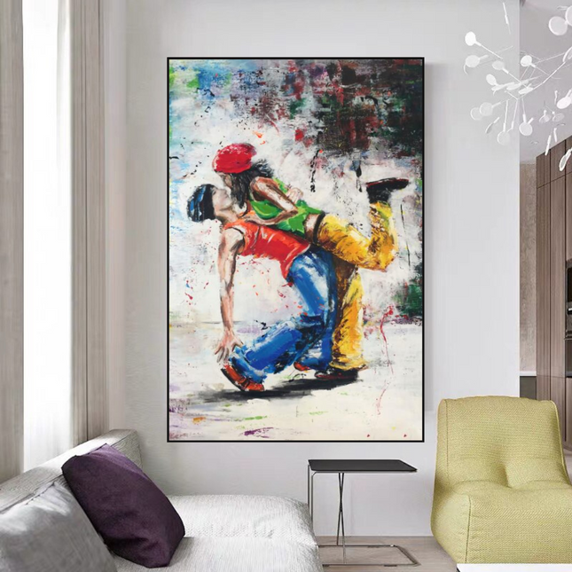 ChandelierDecor - Let's Dance on the Singer's Beat: Musical Canvas Wall Art