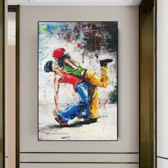 ChandelierDecor - Let's Dance on the Singer's Beat: Musical Canvas Wall Art