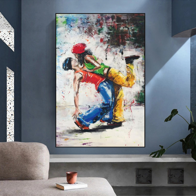 ChandelierDecor - Let's Dance on the Singer's Beat: Musical Canvas Wall Art