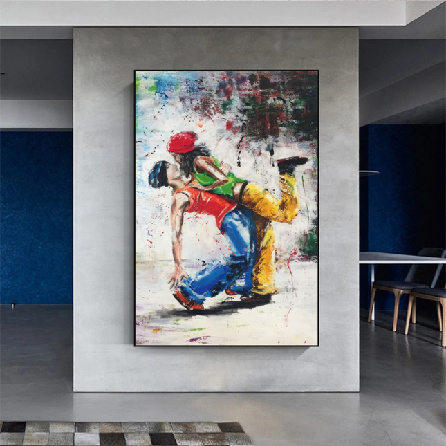 ChandelierDecor - Let's Dance on the Singer's Beat: Musical Canvas Wall Art