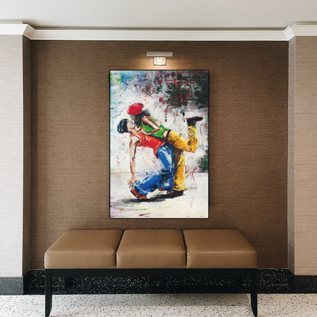 ChandelierDecor - Let's Dance on the Singer's Beat: Musical Canvas Wall Art