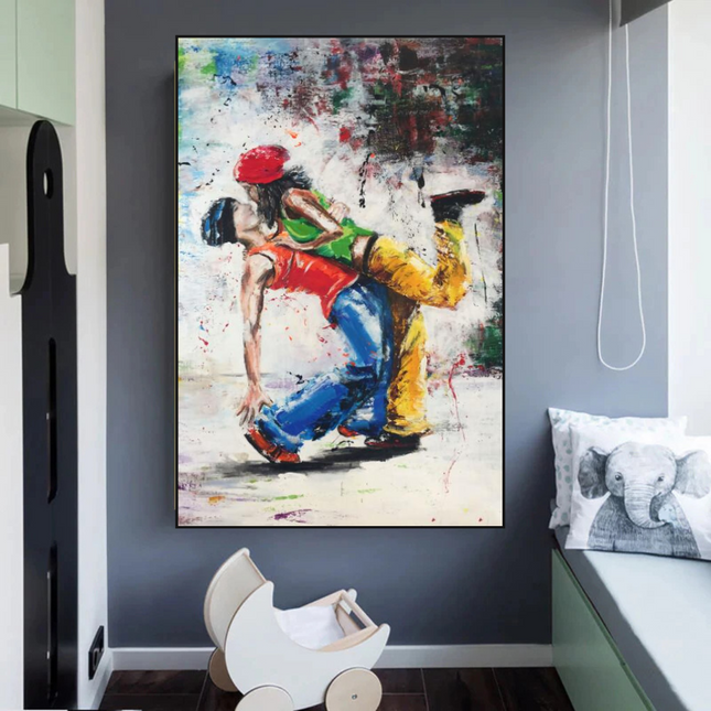 ChandelierDecor - Let's Dance on the Singer's Beat: Musical Canvas Wall Art