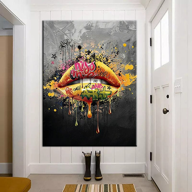 ChandelierDecor - Lips Canvas Wall Art