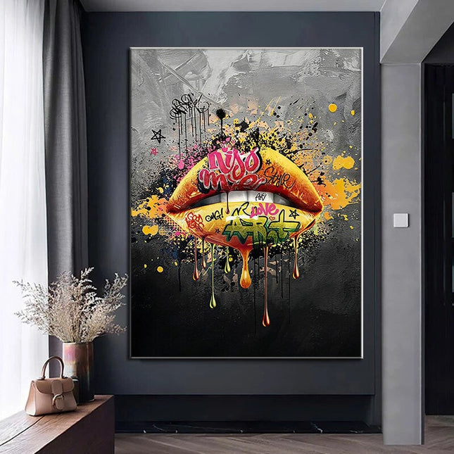 ChandelierDecor - Lips Canvas Wall Art