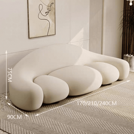 ChandelierDecor-Loopy Paw Sofa – Curved Cushioned Seating