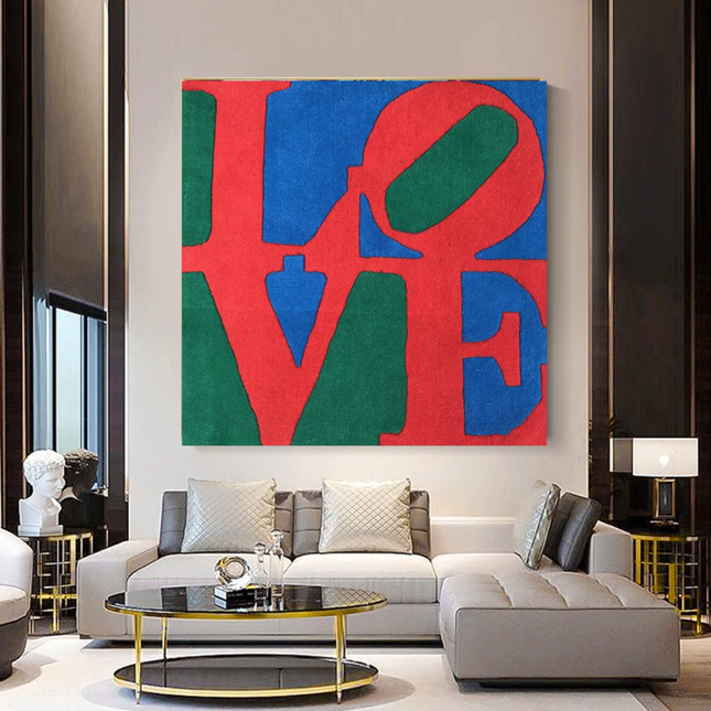 ChandelierDecor - Love Abstract Canvas Wall Art