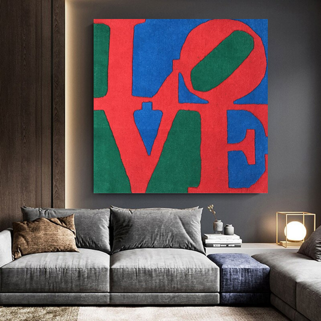 ChandelierDecor - Love Abstract Canvas Wall Art