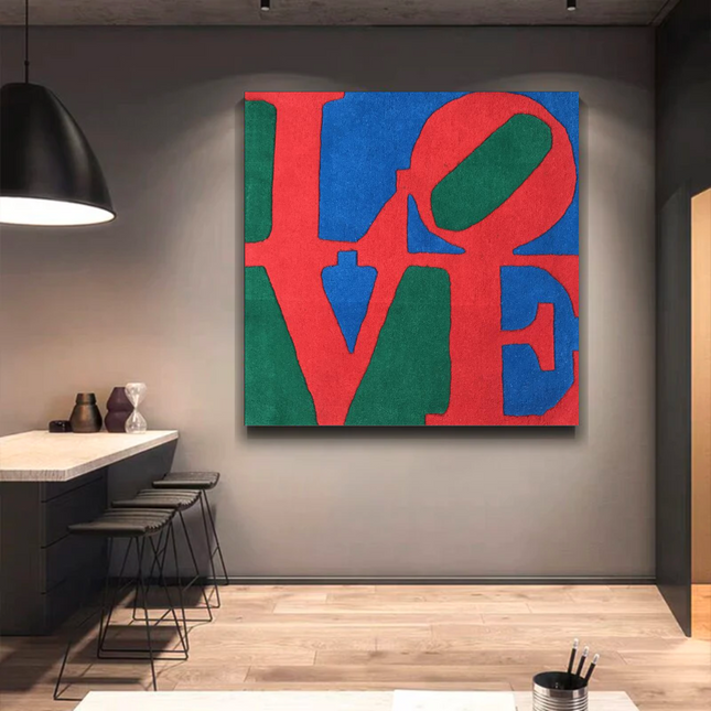 ChandelierDecor - Love Abstract Canvas Wall Art