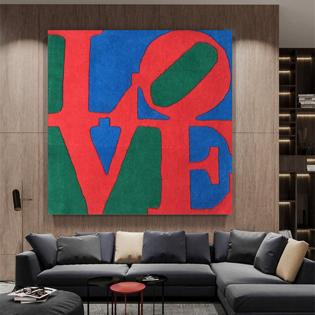 ChandelierDecor - Love Abstract Canvas Wall Art