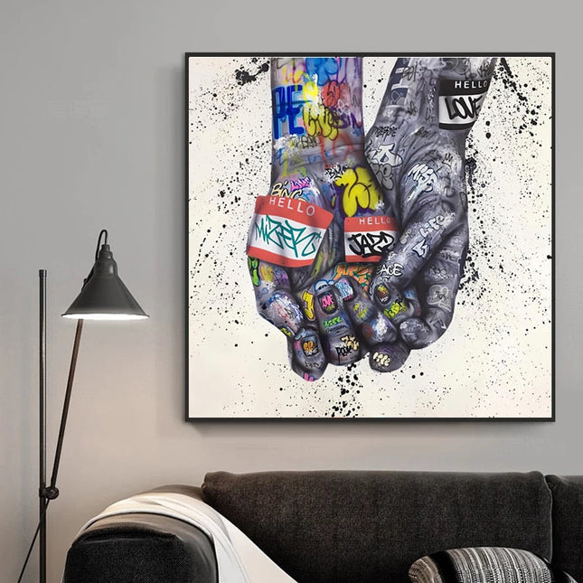 ChandelierDecor - Lover Hands Canvas Wall Art