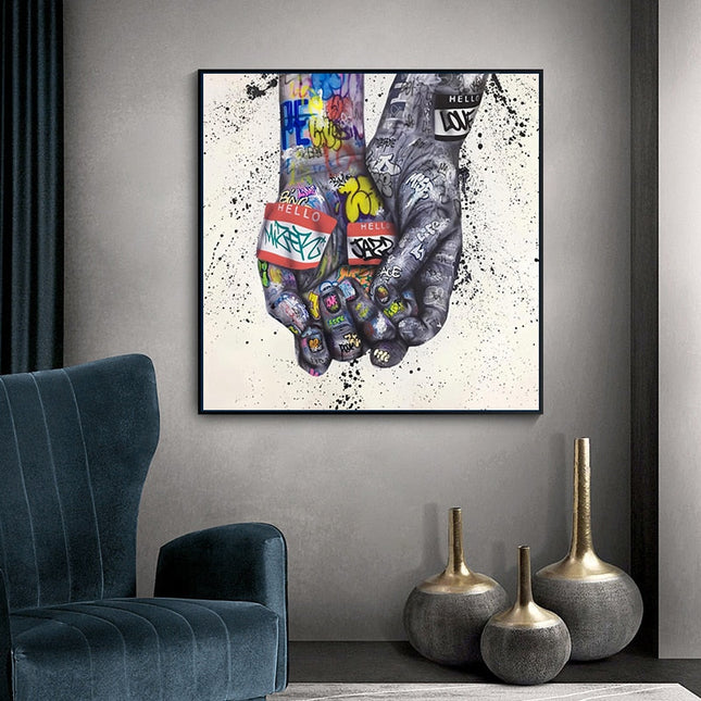 ChandelierDecor - Lover Hands Canvas Wall Art