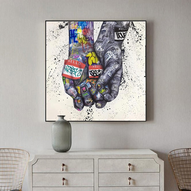 ChandelierDecor - Lover Hands Canvas Wall Art