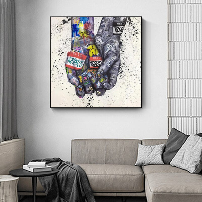 ChandelierDecor - Lover Hands Canvas Wall Art