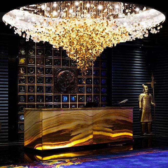 ChandelierDecor - Luxury Crystal Stones LED Ceiling Chandelier