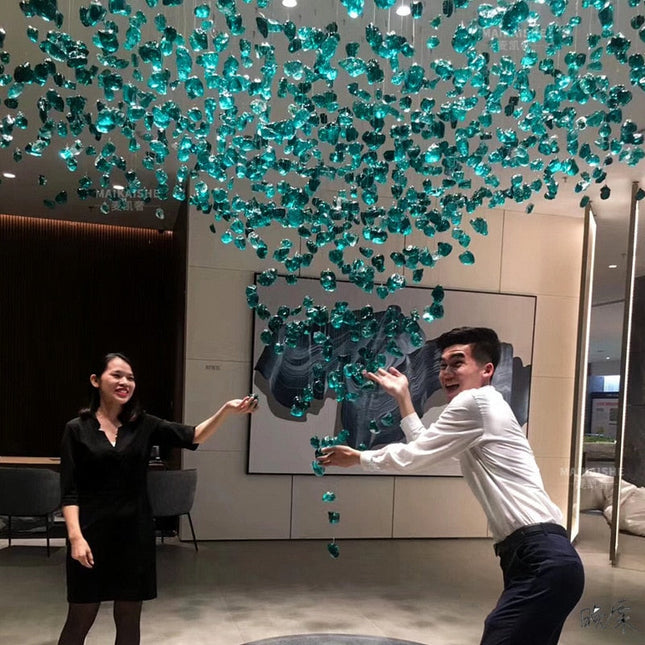 ChandelierDecor - Luxury Crystal Stones LED Ceiling Chandelier