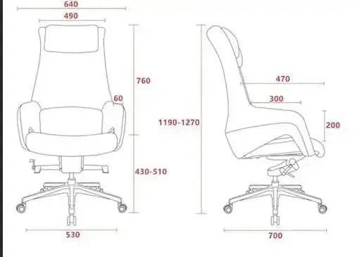ChandelierDecor-Luxury Genuine Leather Leather Chair – Swivel • Office