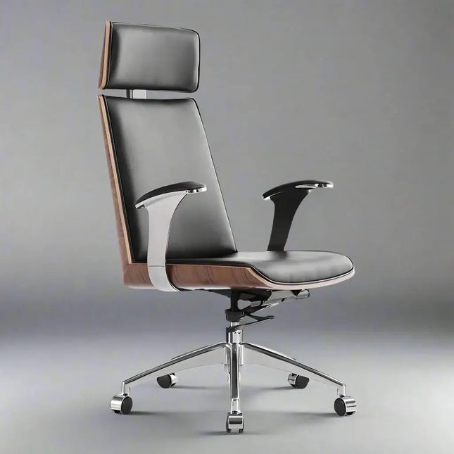 ChandelierDecor-Luxury Leather Recliner Chair – Reclining, Swivel, Adjustable • Office