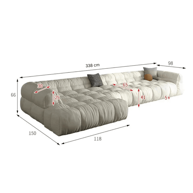 ChandelierDecor - Luxury Sectional Sofa – Living Room