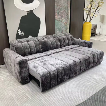 ChandelierDecor-Luxury Sofa Bed – Reclining, Extendable, Remote Control