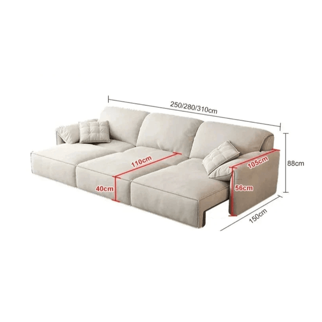 ChandelierDecor-Luxury Sofa Set – Reclining, Remote Control