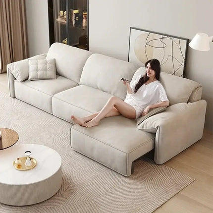 ChandelierDecor-Luxury Sofa Set – Reclining, Remote Control