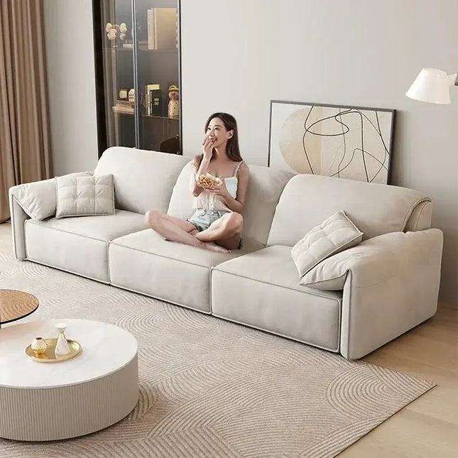 ChandelierDecor-Luxury Sofa Set – Reclining, Remote Control