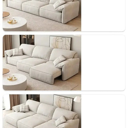 ChandelierDecor-Luxury Sofa Set – Reclining, Remote Control