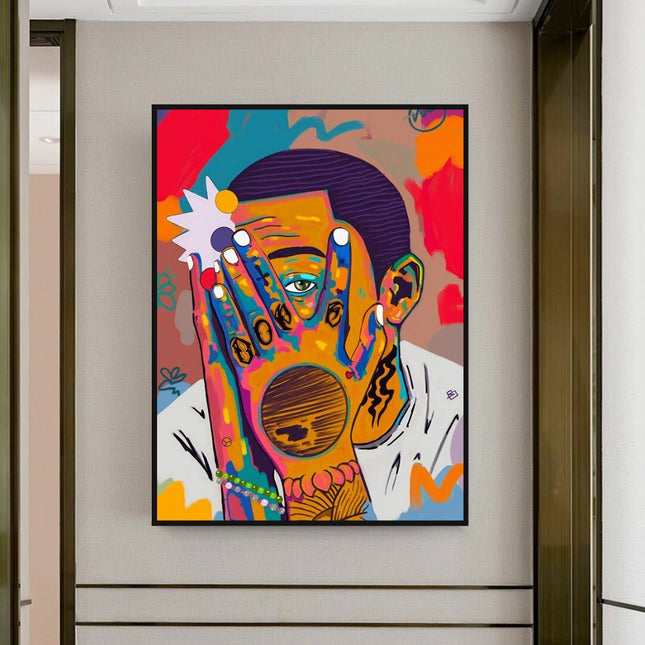ChandelierDecor - Mac Miller Singer Graffiti Hip Hop Canvas Wall Art