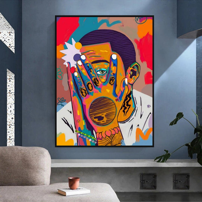 ChandelierDecor - Mac Miller Singer Graffiti Hip Hop Canvas Wall Art
